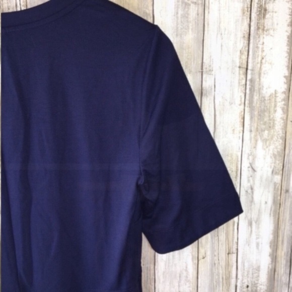 Anthropologie Maeve Navy Tie Dress - Picture 6 of 8